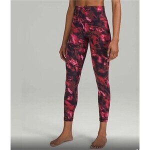 Lululemon Align High-Rise Pant Intensity Pink Blossom Leggings Size 8 GUC #5793